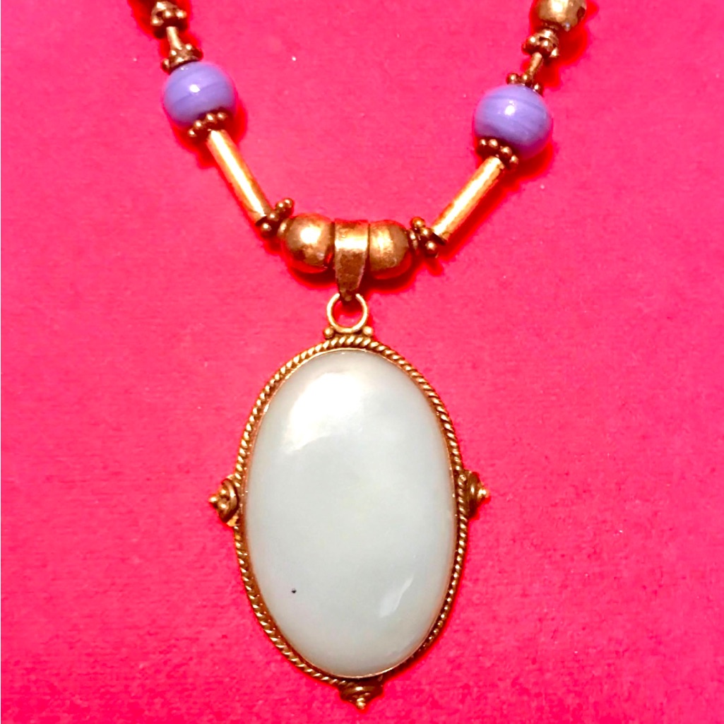 Sterling Chalcedony 20” Necklace